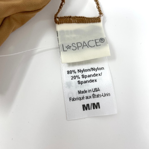 L*SPACE X Tessa Brooks Tessa One Piece Swimsuit In Camel Size Medium New - Picture 11 of 11